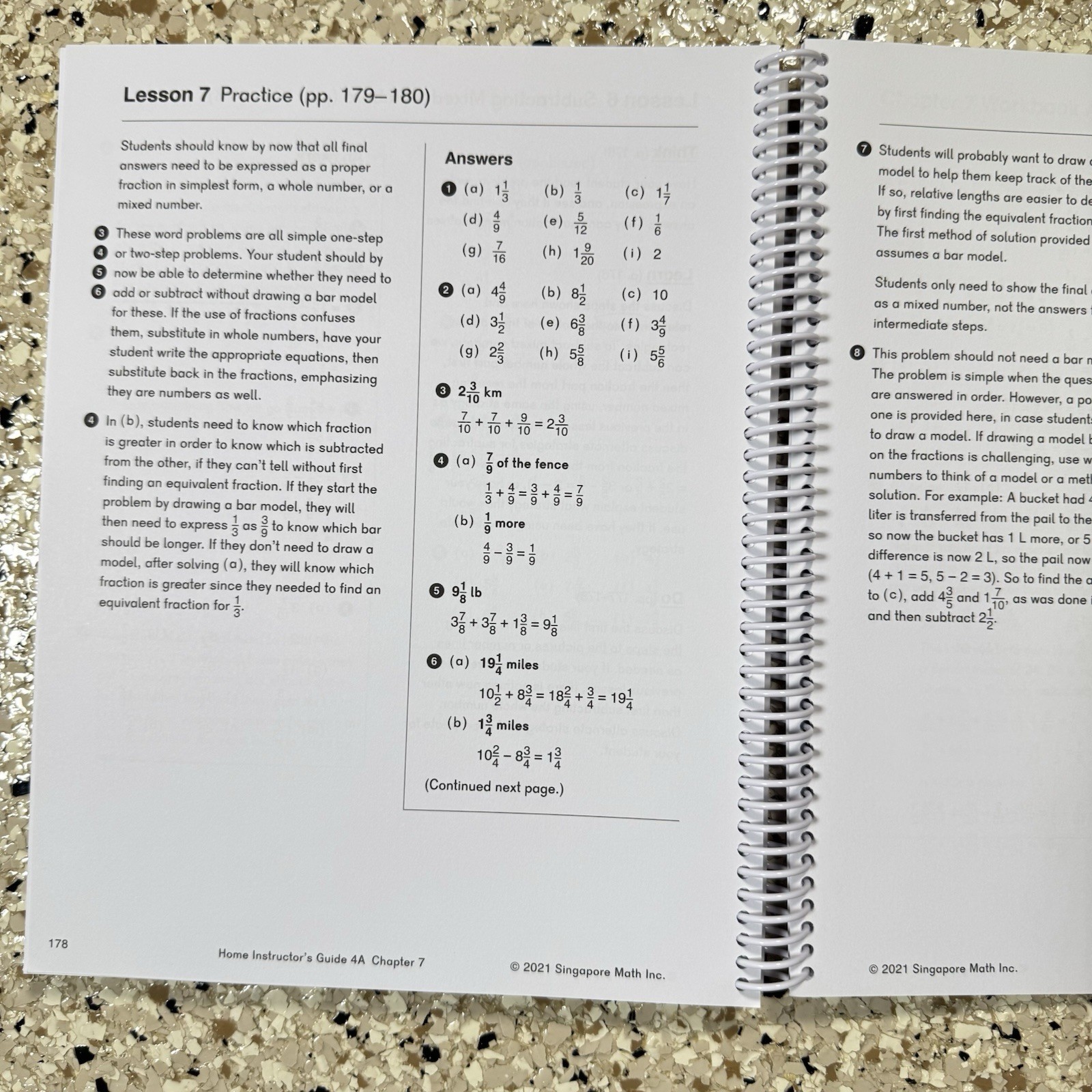 Dimensions Math Home Instructor’s Guide 4A Singapore Math Spiral Teacher Guide