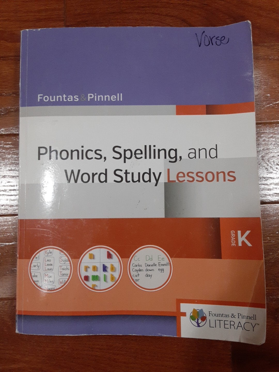 Fountas & Pinnell Phonics,Spelling, And Word Study Lessons Grade K GOOD