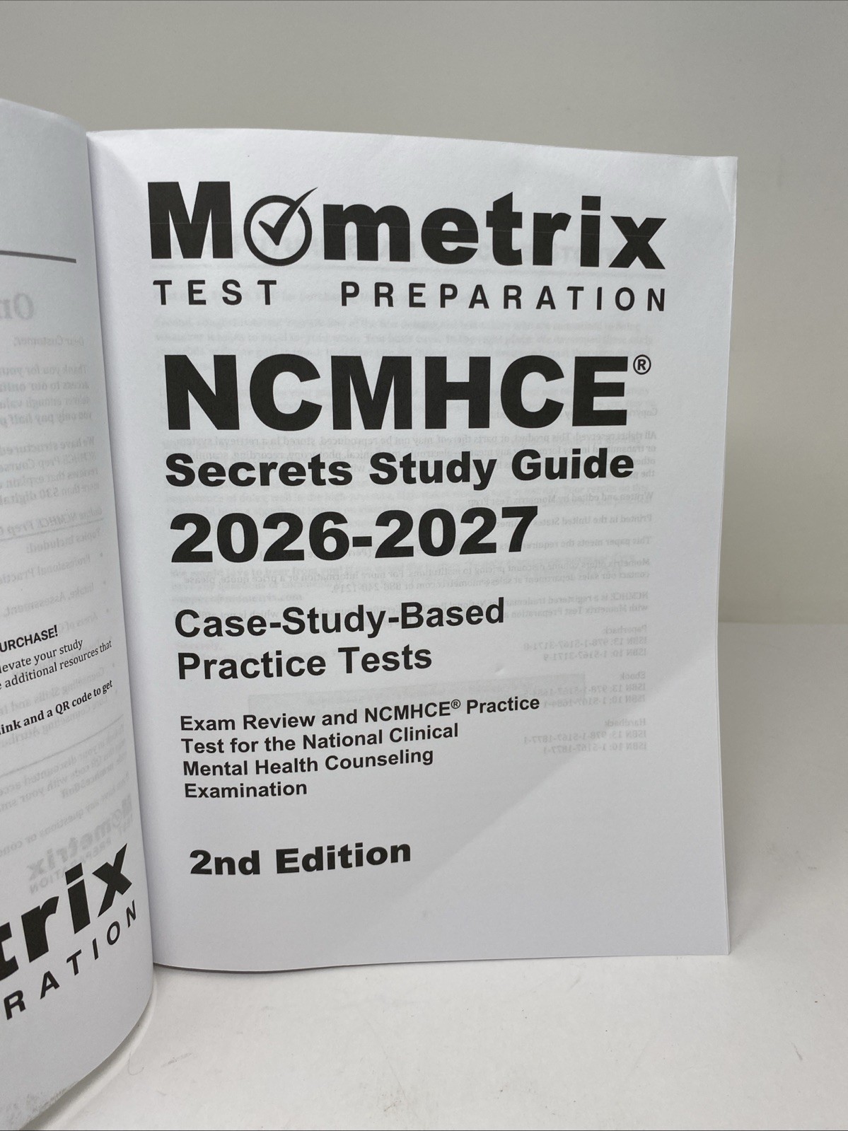 NCMHCE Secrets Study Guide 2026–2027 (2nd Ed) Case‑Study Practice Tests Mometrix