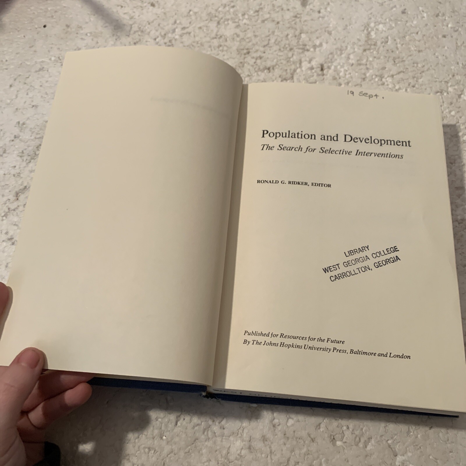 Population and Development: The Search for Selective Interventions Hardcover HC