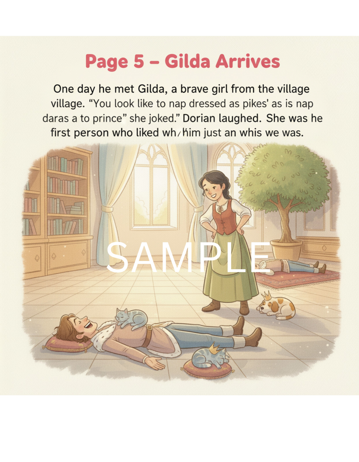 The Lazy Prince | Kids Storybook Book | Printable Digital Download
