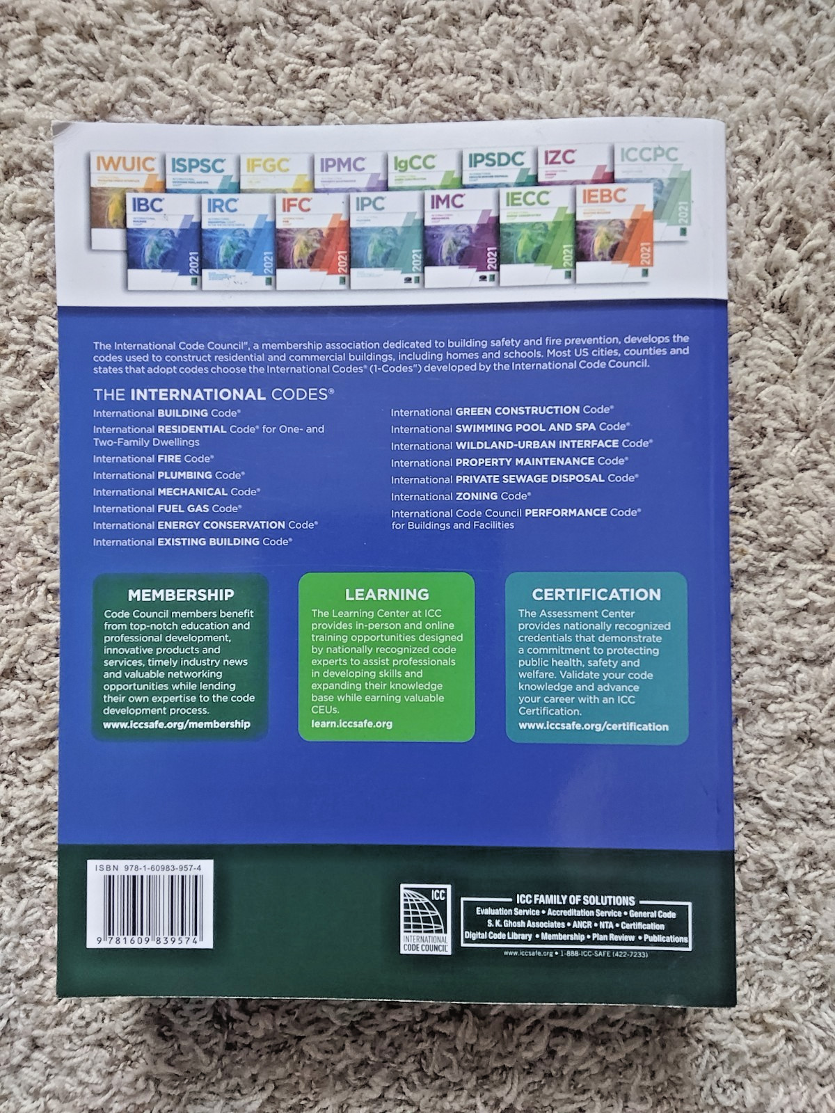 *International Residential Code 2021 IRC paperback – ISBN: 9781609839574