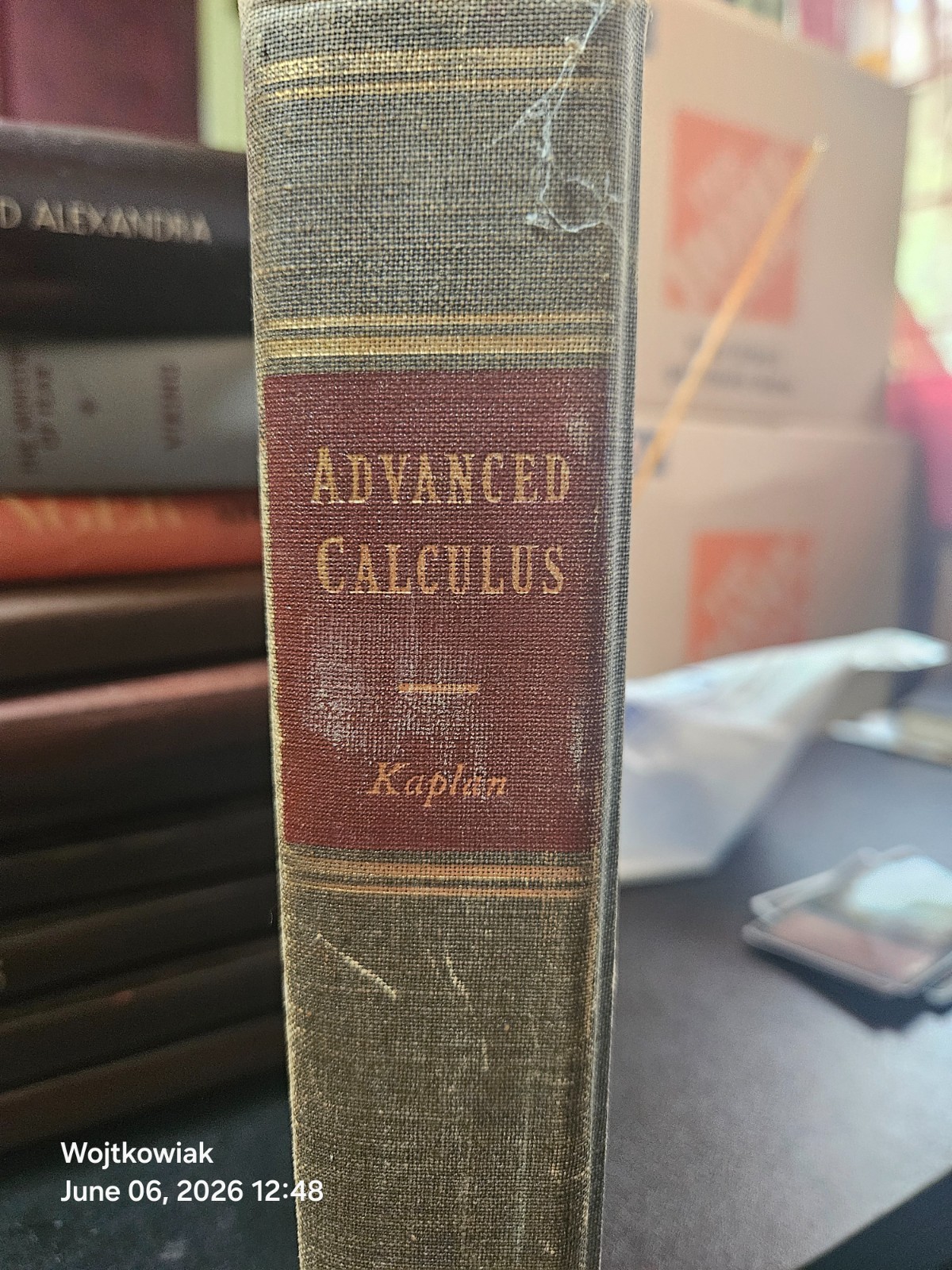11# 1959 Advanced Calculus by Wilfred Kaplan – Fifth Printing Hardcover Book