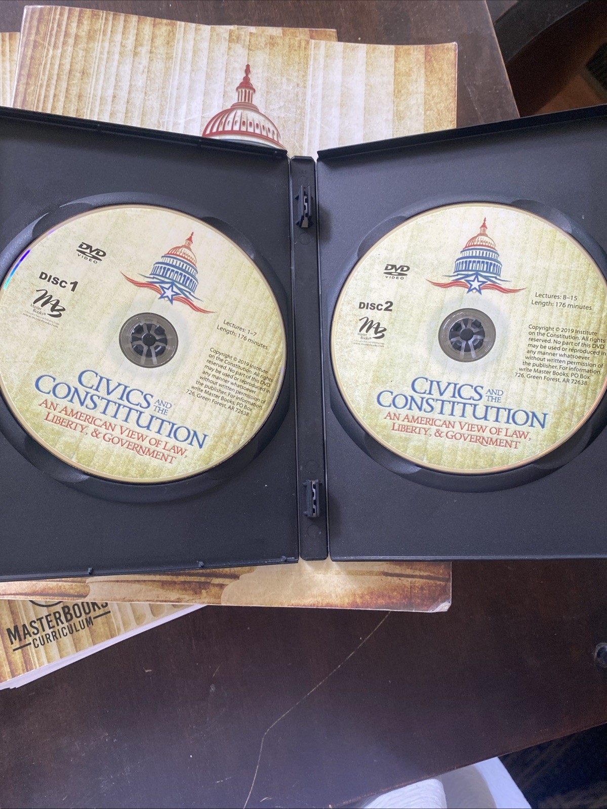 Masterbooks Civics And The Constitution: 2 Student Books, Teacher Guide, DVDs