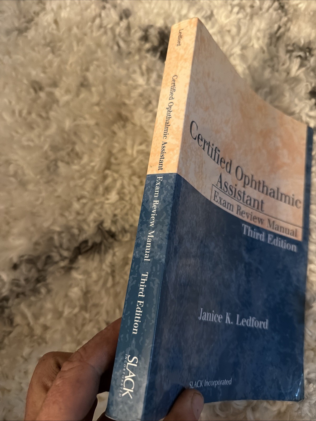 Certified Ophthalmic Assistant Exam Review Manual Janice K Ledford Third Edition