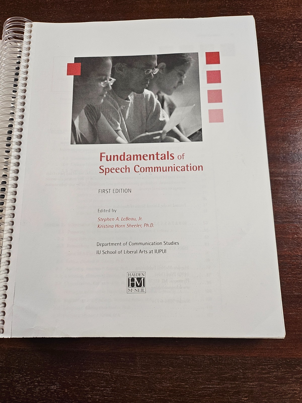 Fundamentals of Speech Communication, IUPUI First Edition Hayden McNeil