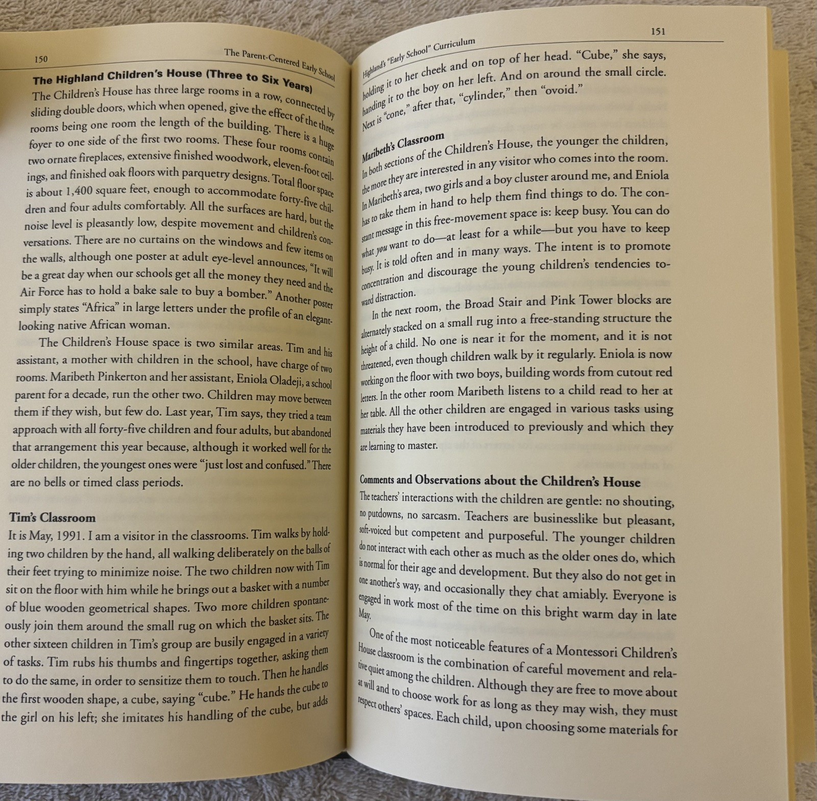 PARENT-CENTERED EARLY SCHOOL, Michael Williams, 1997