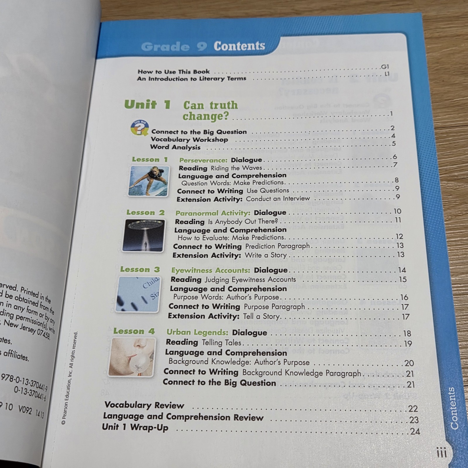 Pearson Language Arts Central Workbook Grade 9 English High School Homeschool