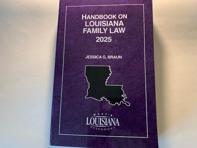 Handbook on Louisiana Family law. 2025 edition.