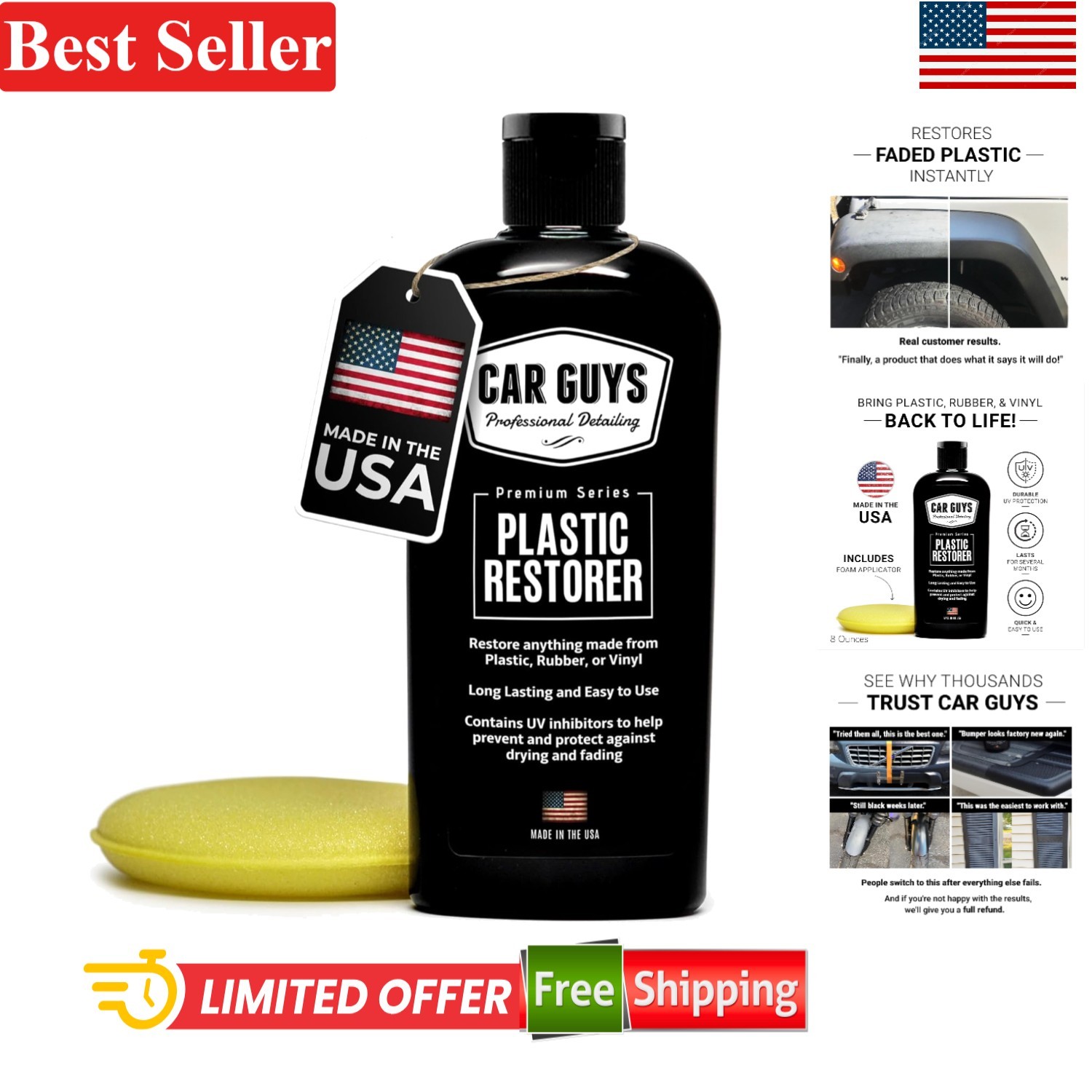 User-Friendly 8 Oz Trim Restorer – Long-Lasting, Water-Resistant Protection