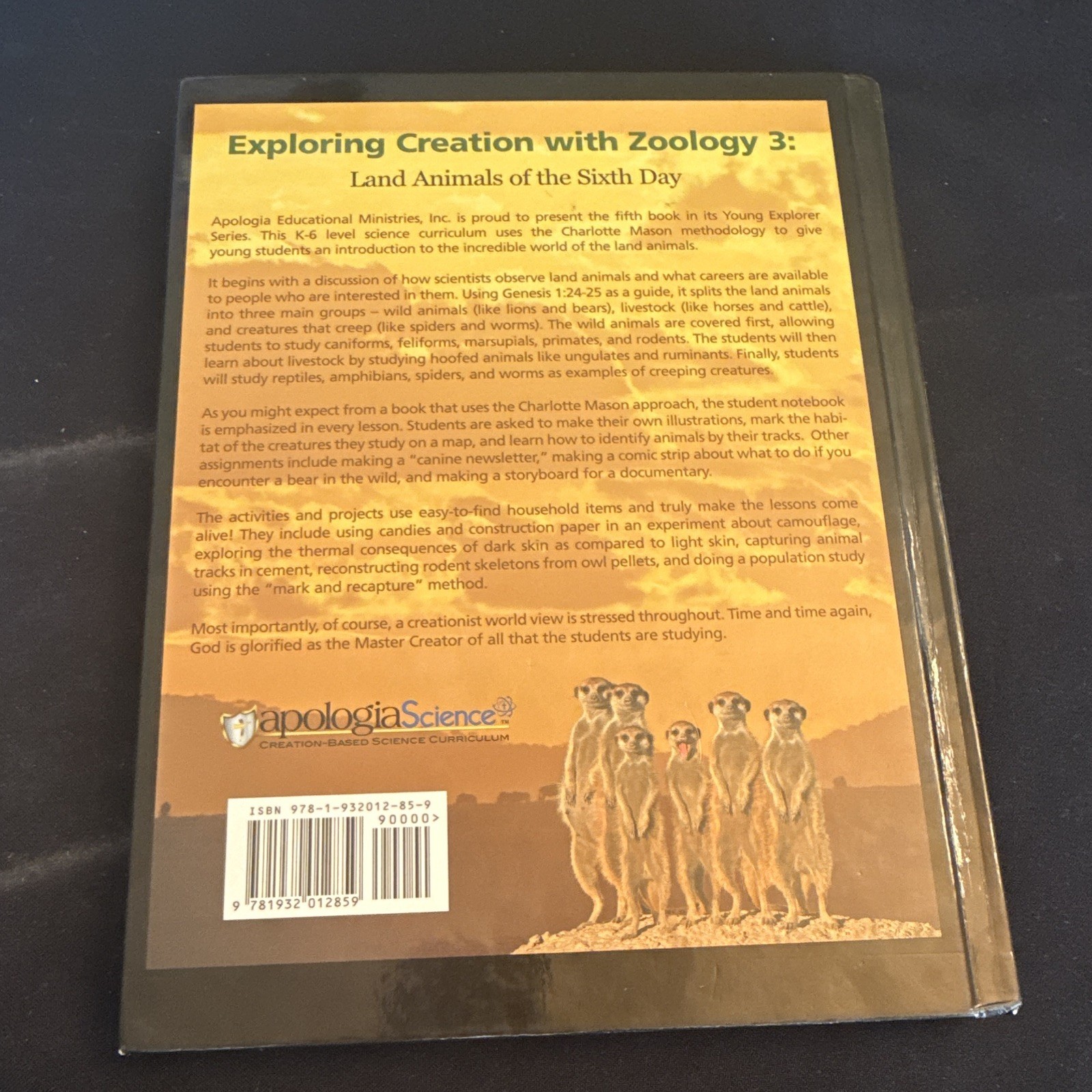 Apologia Exploring Creation Zoology 3 Hardcover 2008 Jeannie K. Fulbright