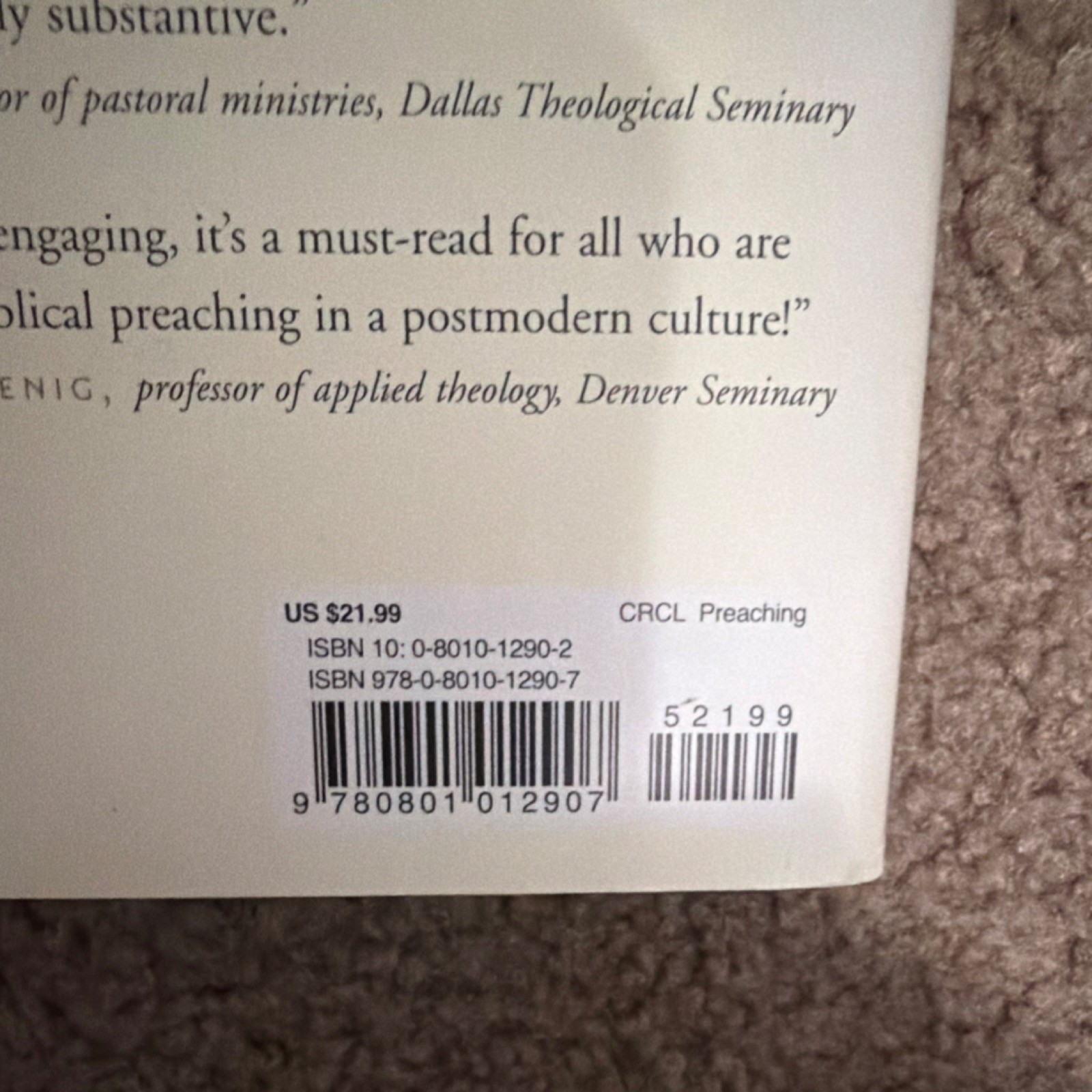 Baker Books Preaching Art of Narrative Exposition Calvin Miller Paperback