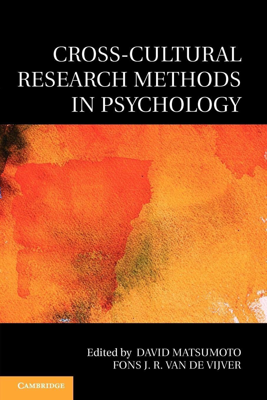Cross-Cultural Research Methods in Psychology (Culture and Psychology) [Paperba