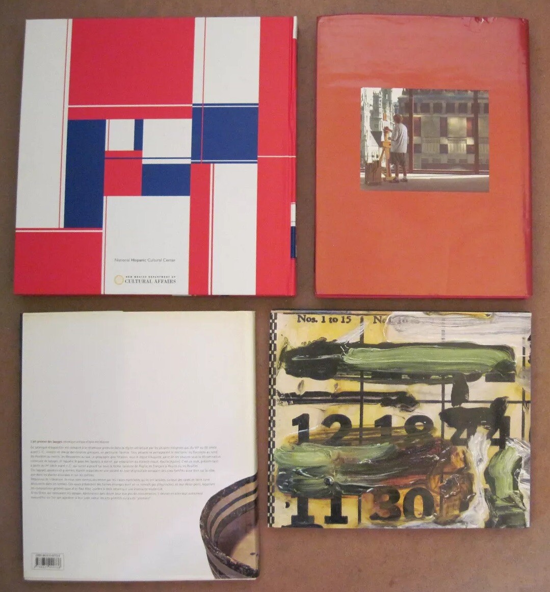 4 Art Book and Exhibition Catalogue Lot Confluencias Inside, John Walker, etc.