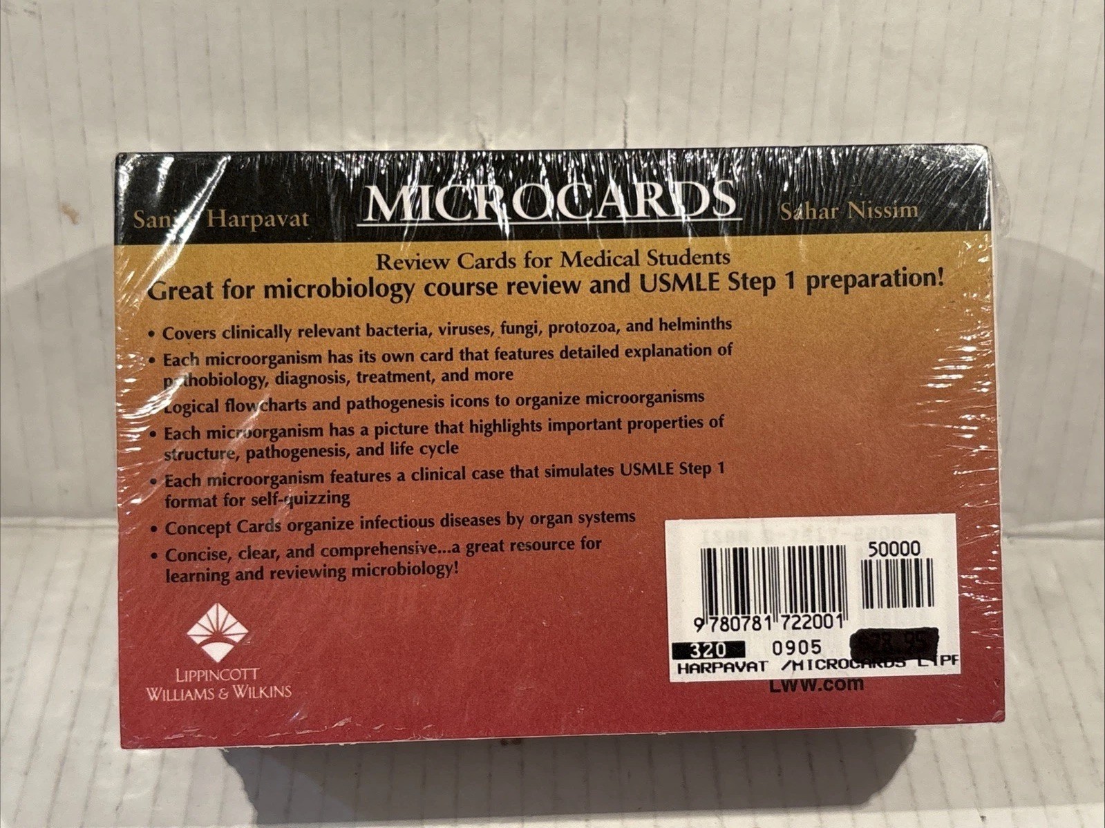 MICROCARDS: REVIEW CARDS FOR MEDICAL STUDENTS By Harpavat Sanjiv Md & Nissim NEW