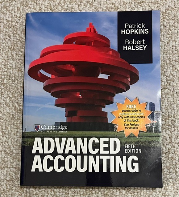 Hopkins & Halsey, Advanced Accounting 5th Edition (Softcover)