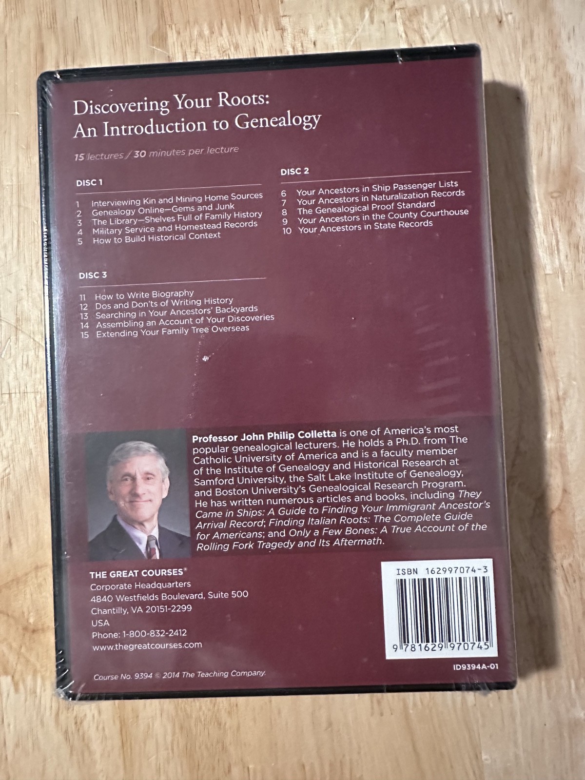 The Great Courses Discovering Your Roots Genealogy NEW SEALED DVD Course
