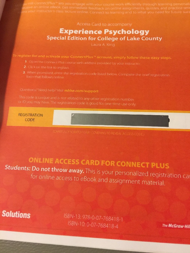 EXPERIENCE PSYCHOLOGY SPECIAL EDITION FOR COLLEGE OF LAKE COUNTY Laura A. King