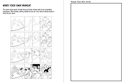 Blank Comic Book: Draw Your Own Manga! (84 Blank Pages of 21 Different Templates