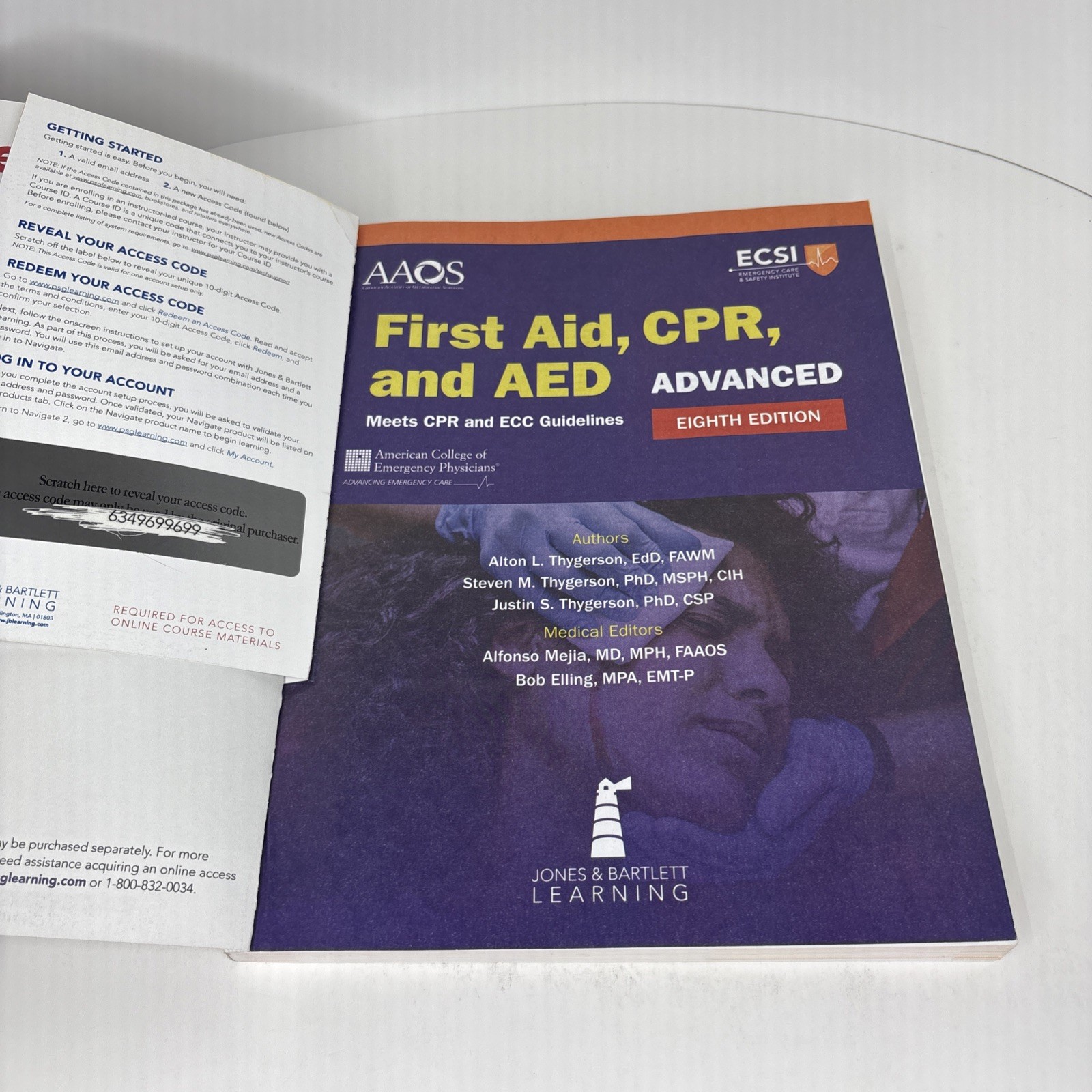 Advanced First Aid, CPR, and AED Paperback 8th Edition