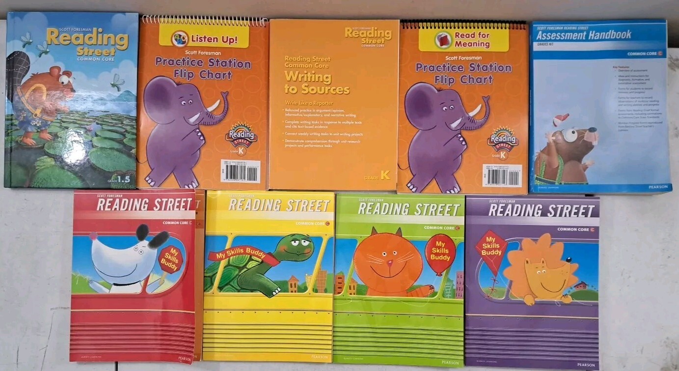 Scott Foresman READING STREET K/1-Teacher & Student-Lot of 9