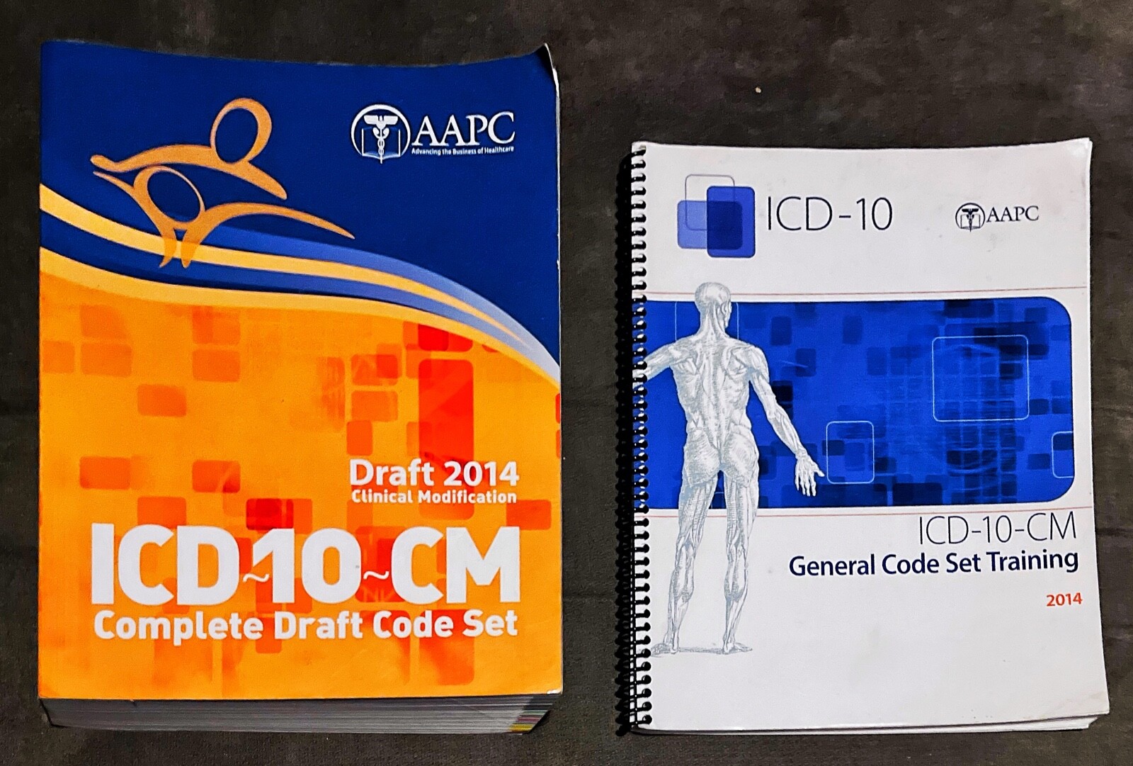Lot 2 AAPC ICD-10-CM Complete Draft 2014 Code Set+General Training Books VG Free