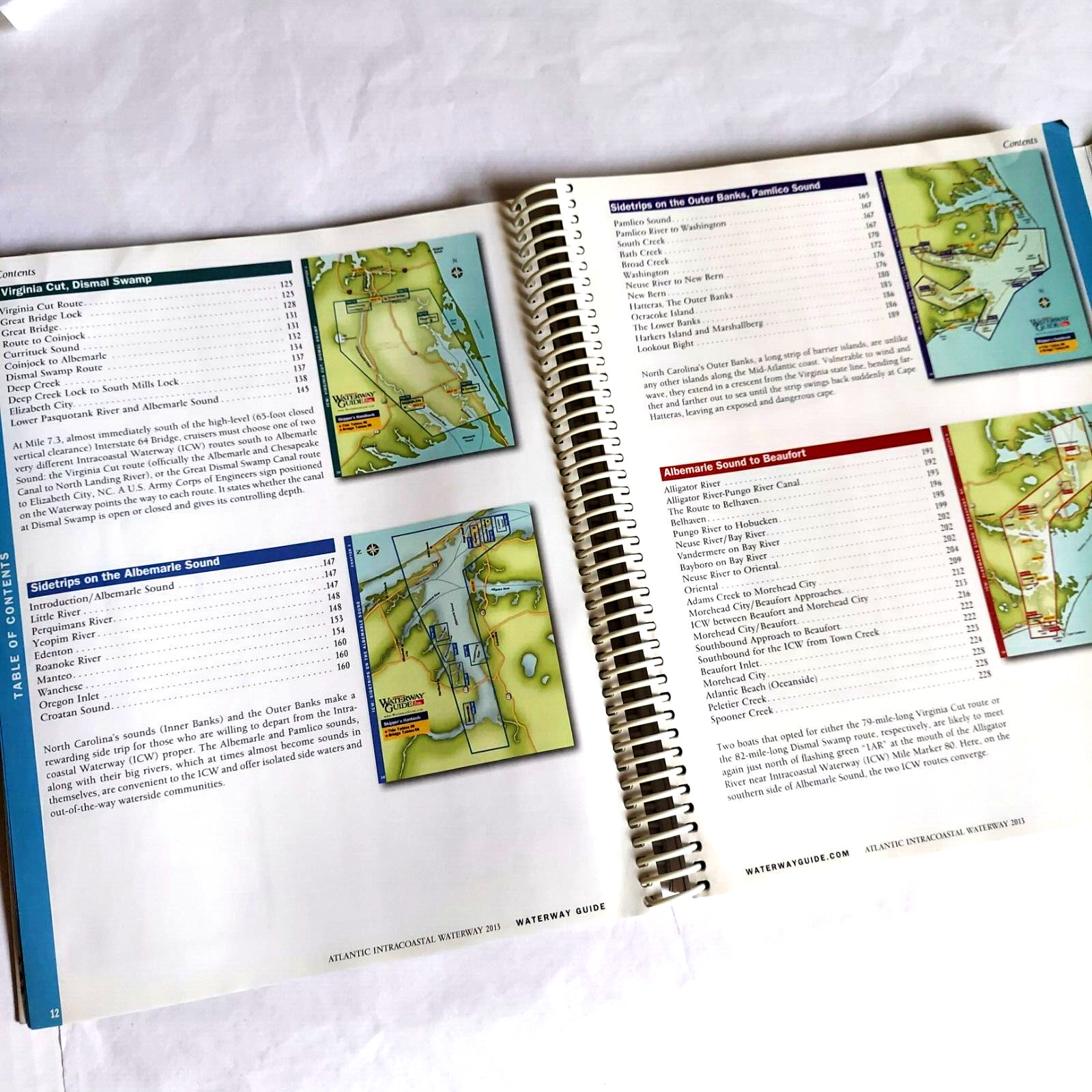 Doziers Waterway Guide Atlantic ICW 2013 Boating Soft Cover Spiral Bound