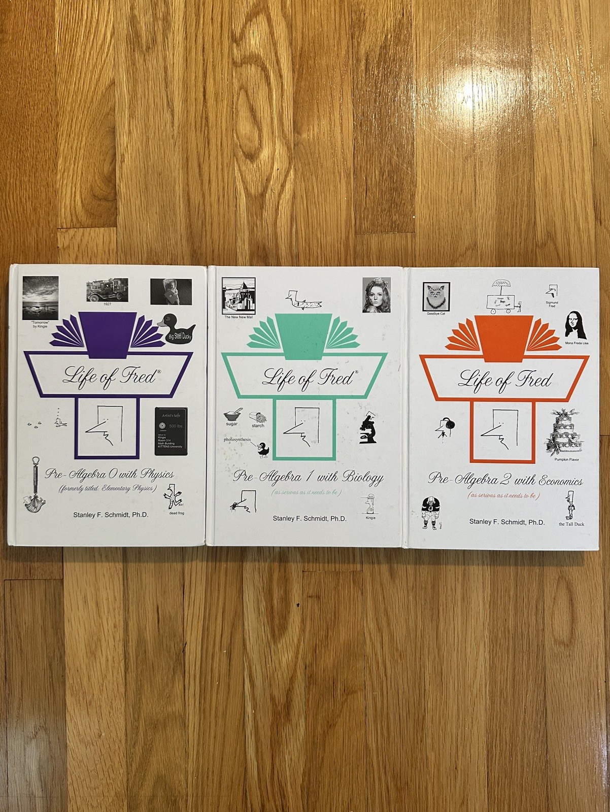 Life Of Fred – Pre-Algebra 3 Book Set – HC – VERY GOOD