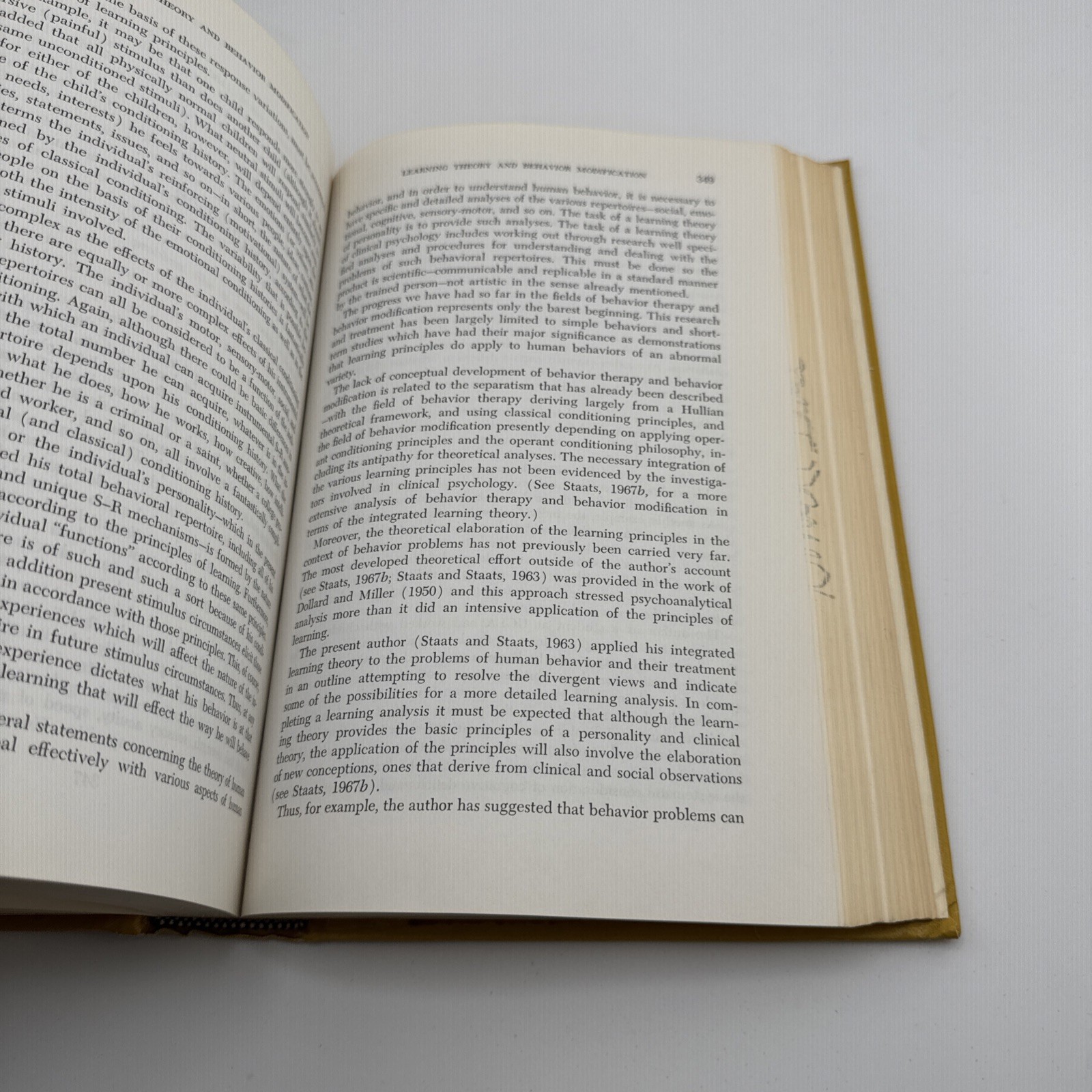 1968 HC Learning, Language, and Cognition by Staats, Arthur W.