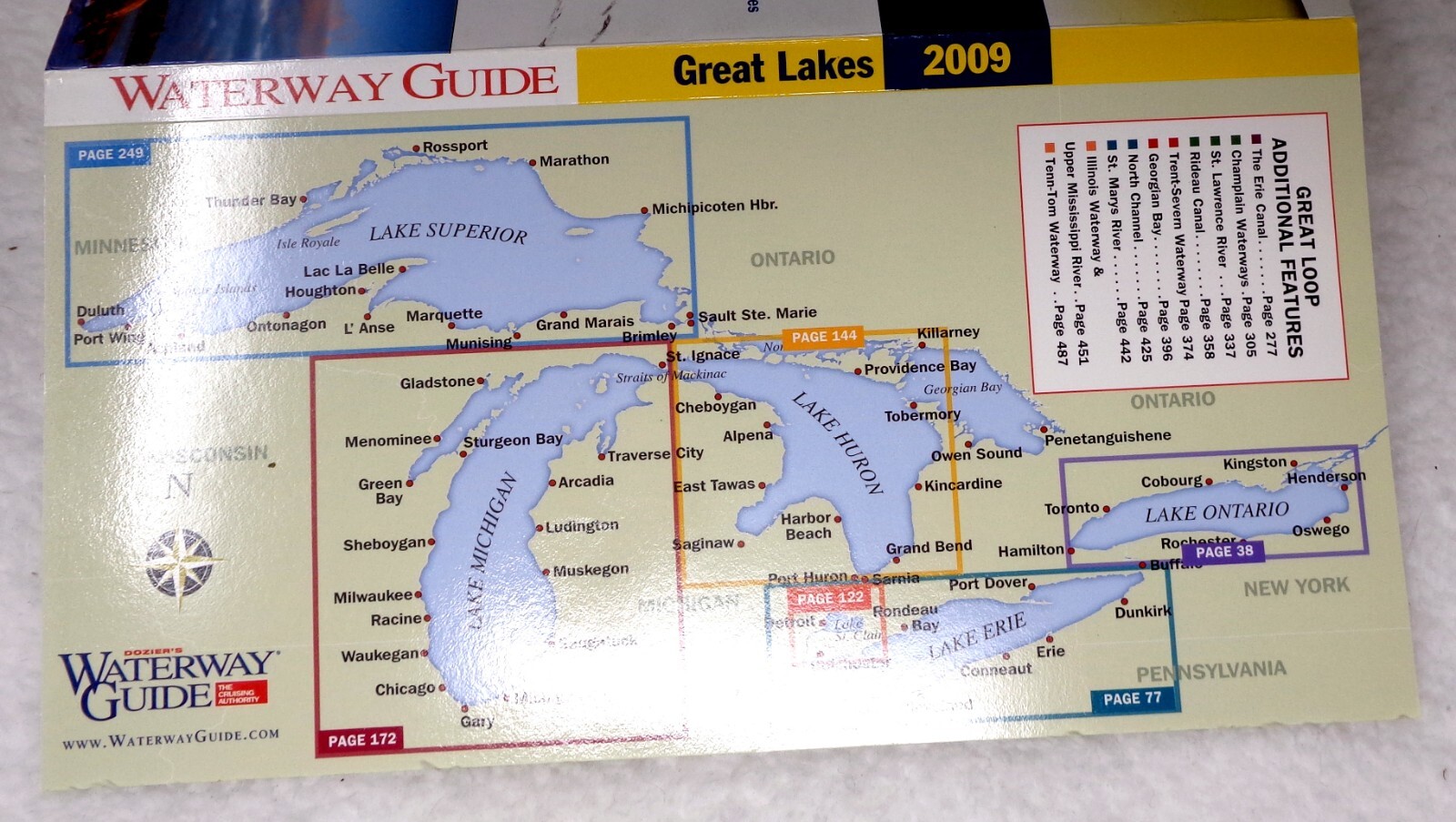 DOZIER’S Waterway Guide: Great Lakes 2009