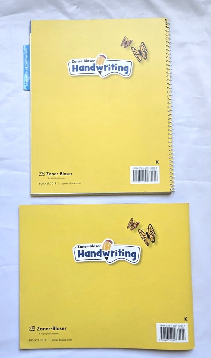 Zaner-Bloser Handwriting Kindergarten Teacher Edition & Student Workbook 2020