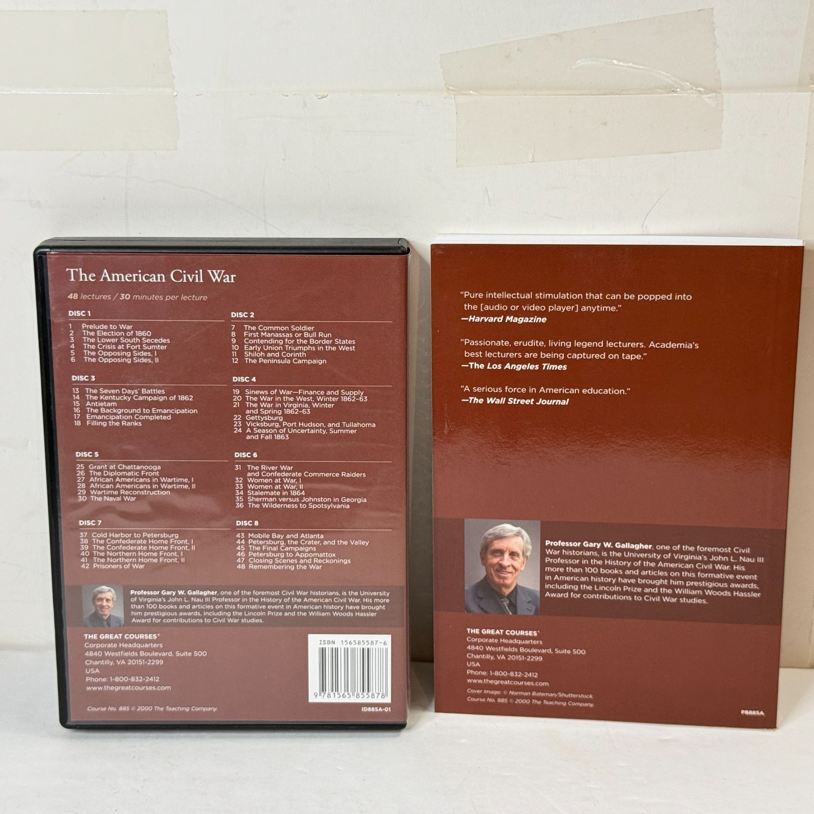 The American Civil War The Great Courses 8-Disc DVD Set + Guidebook [VG]