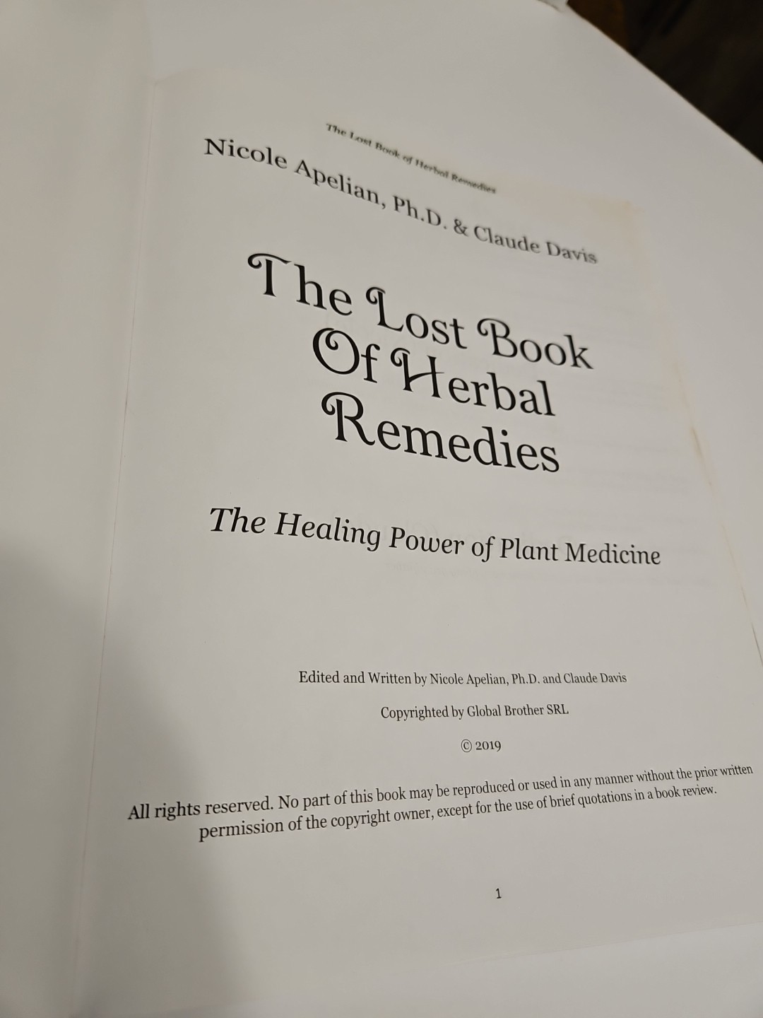Lost Book of Remedies by Nicole Apelian and Claude Davis Sr.