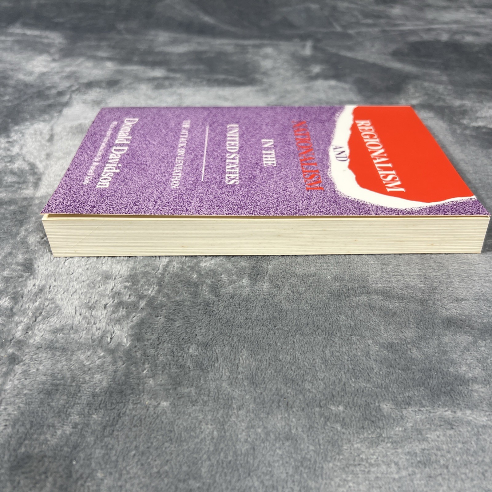 Regionalism and Nationalism in the United States Book Donald Davidson 1991 PB