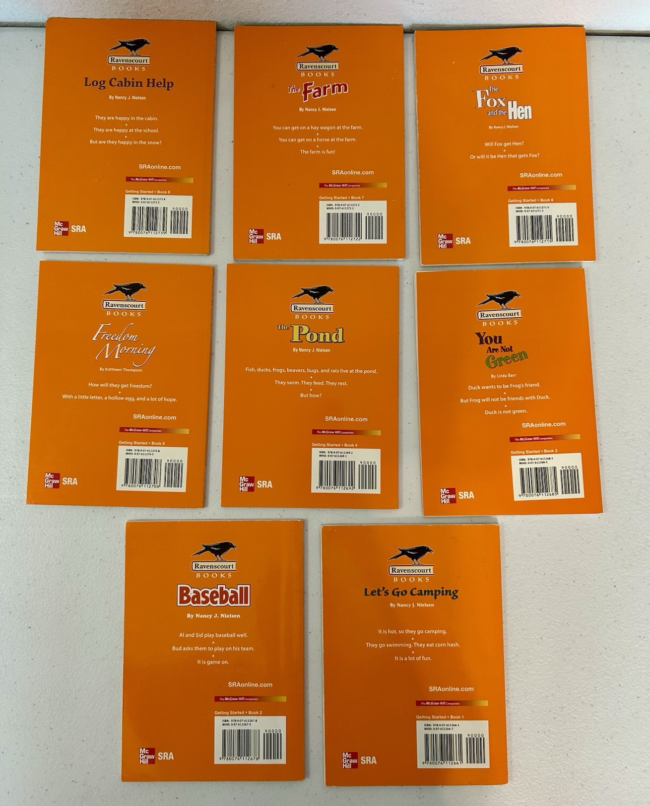SRA McGraw Hill Lot 22 Chapter Book Readers Ravenscourt Books Homeschool Nice