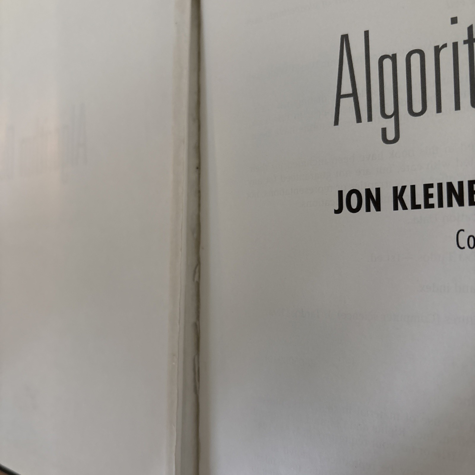 Algorithm Design by Jon Kleinberg: Used