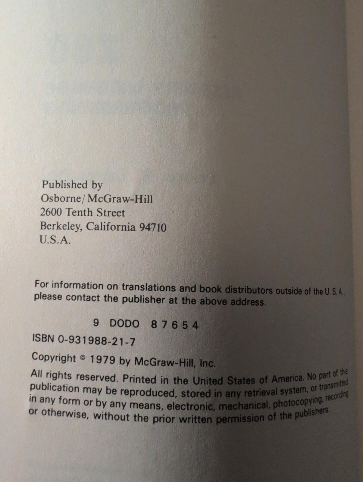 Z80 Assembly Language Programming 1979