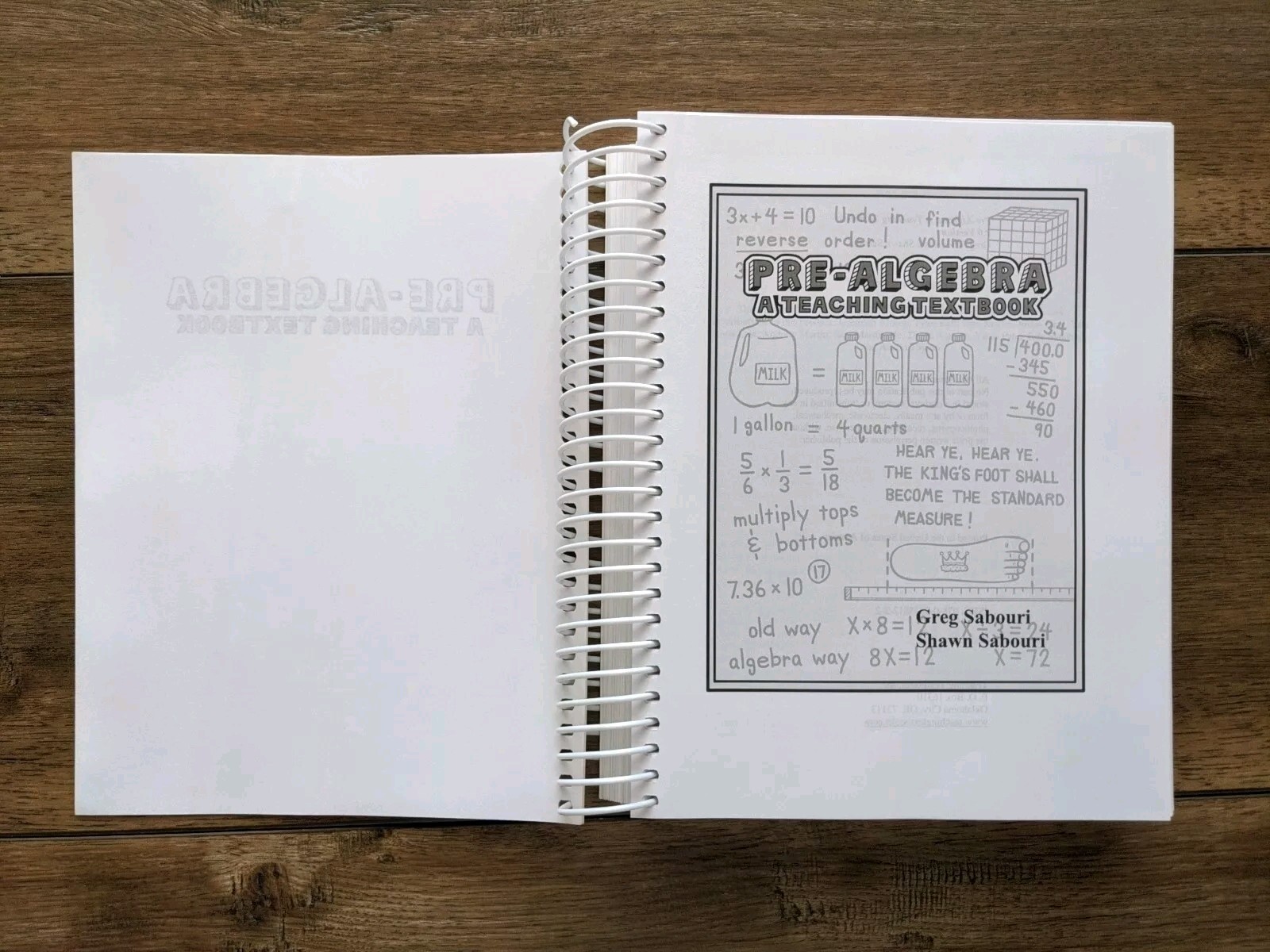 PRE-ALGEBRA A TEACHING TEXTBOOK Answer Key Test Homeschool By Greg Sabouri ED5