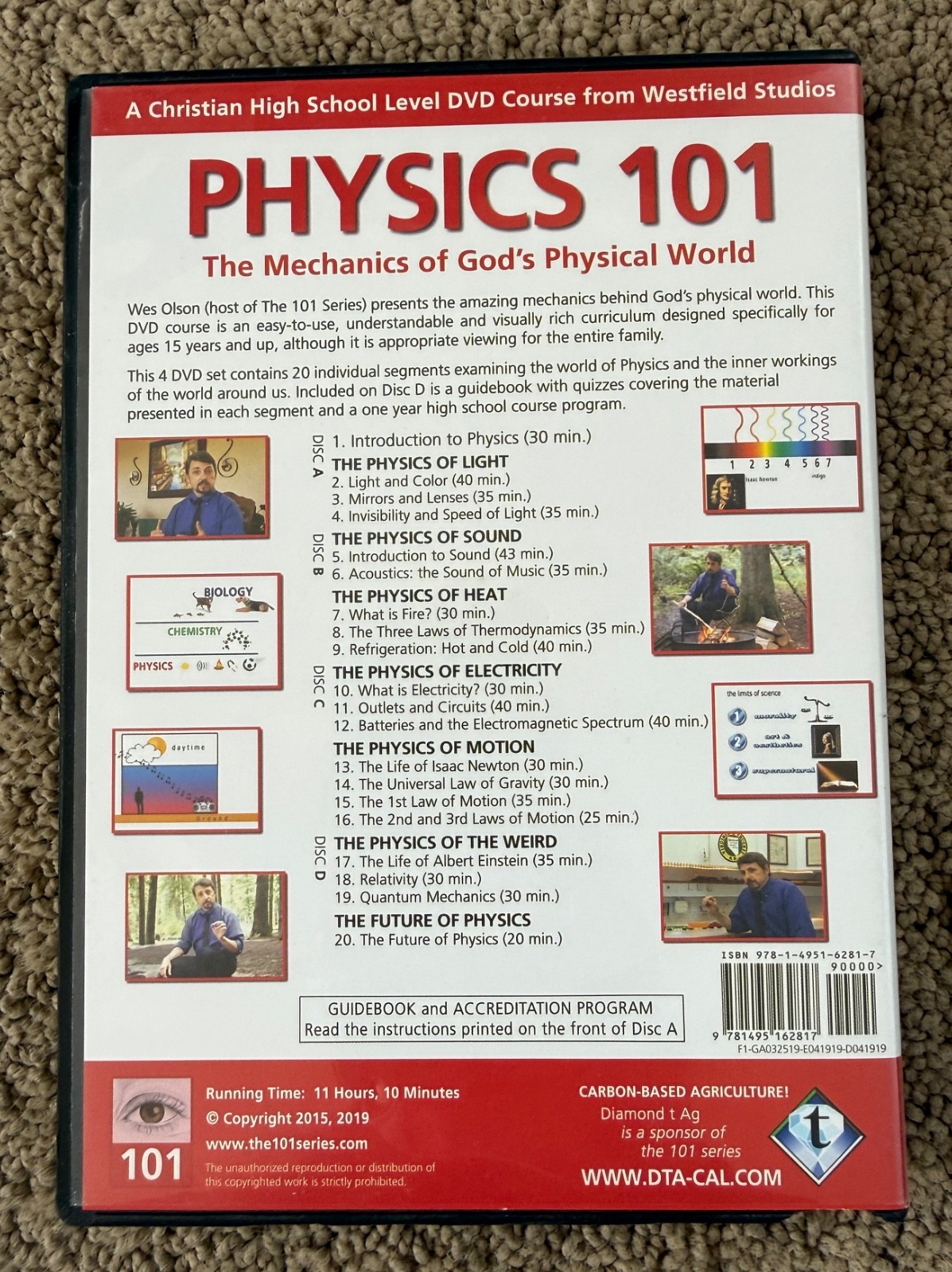 Physics 101 DVD Science Course Curriculum Westfield Studios Homeschool
