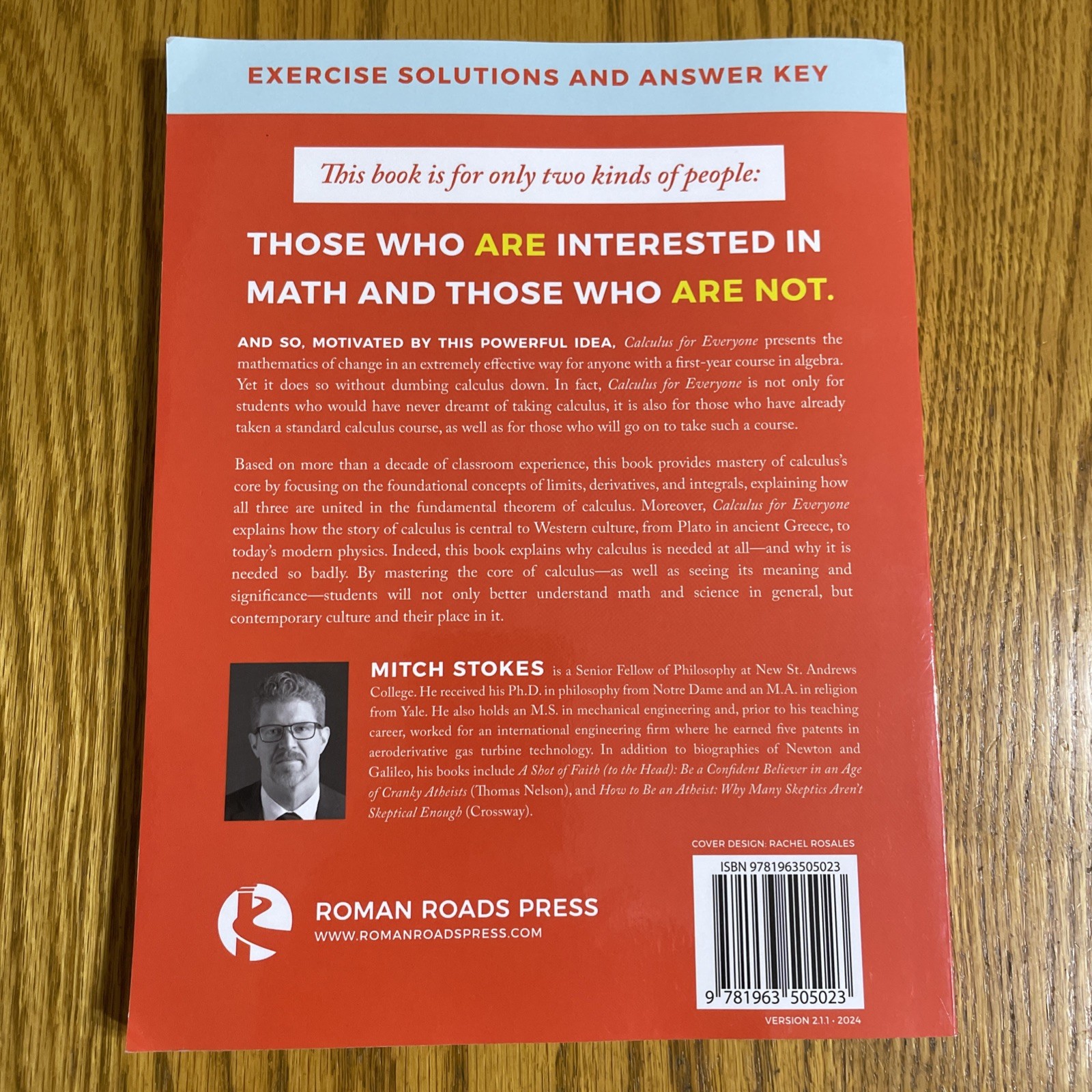 CALCULUS FOR EVERYONE:Exercise Solutions and Answer Key Mitch Stokes