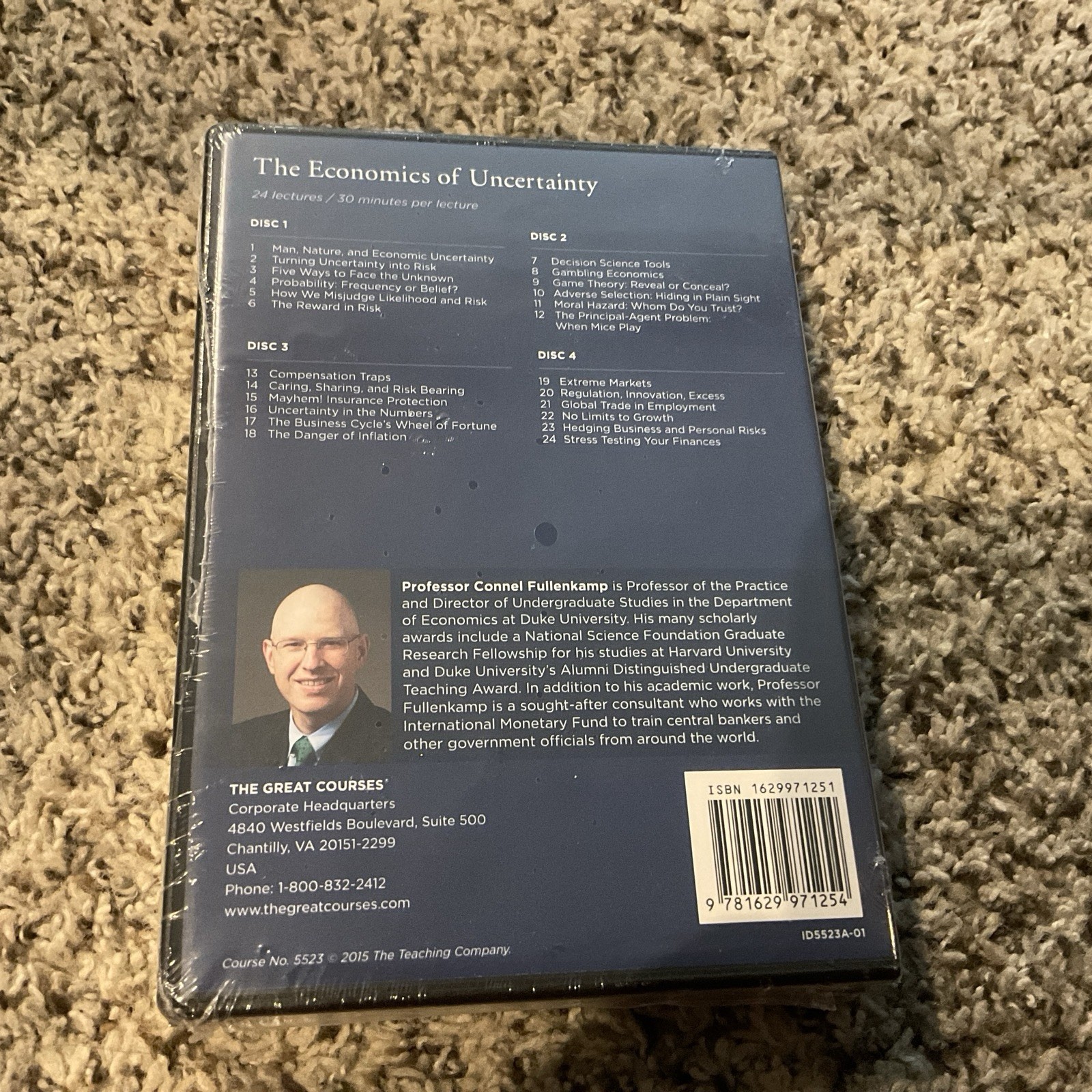 The Great Courses: The Economics of Uncertainty (DVD/Guidebook) Brand New Sealed
