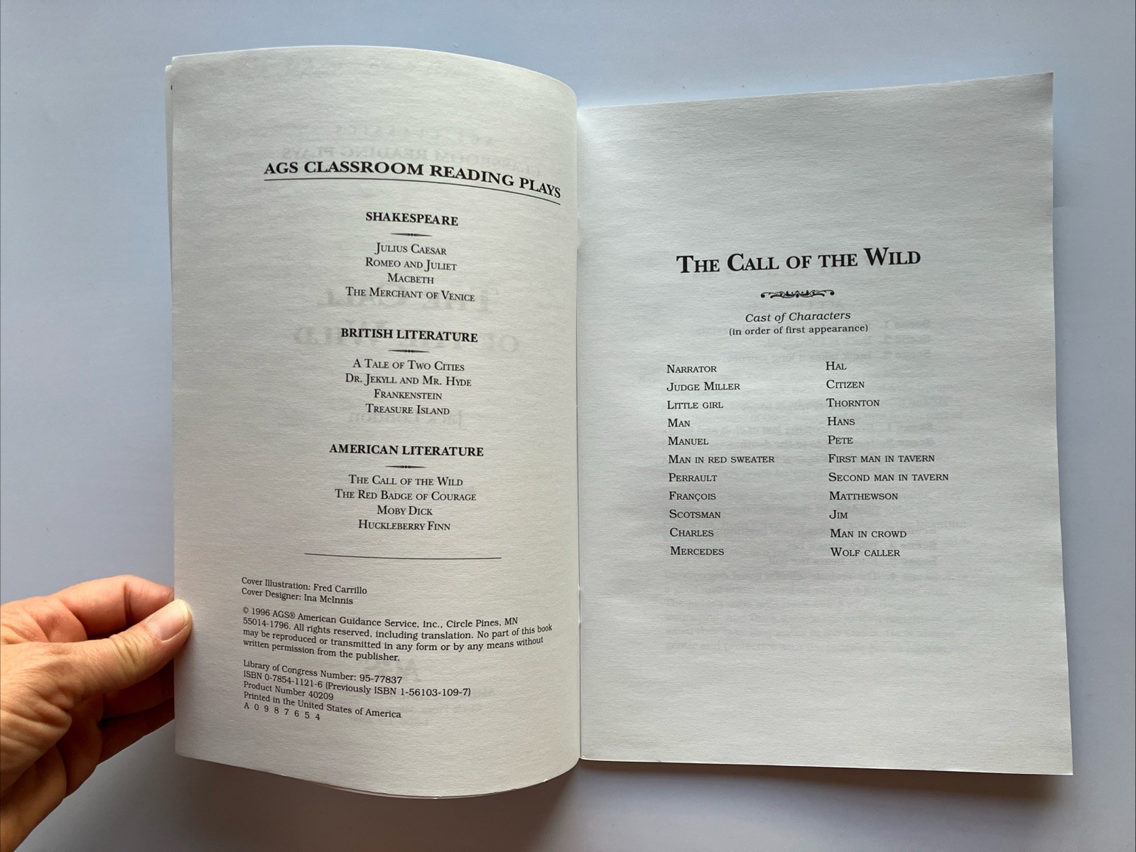 AGS Classics Call of the Wild Classroom Reading Play Homeschool