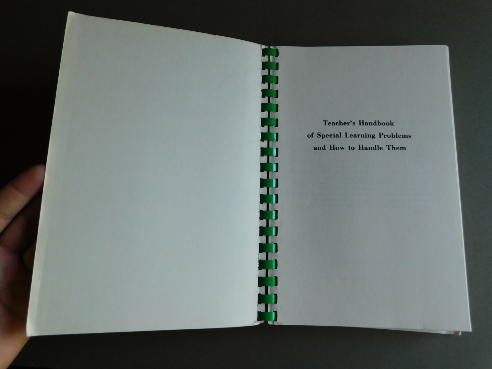 Teacher’s Handbook of Special Learning Problems – Muriel S Karlin – 1977 PB
