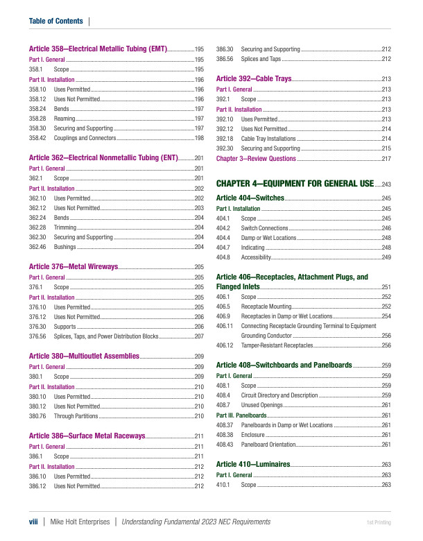 Mike Holt’s Fundamental NEC Requirements, 2023 NEC