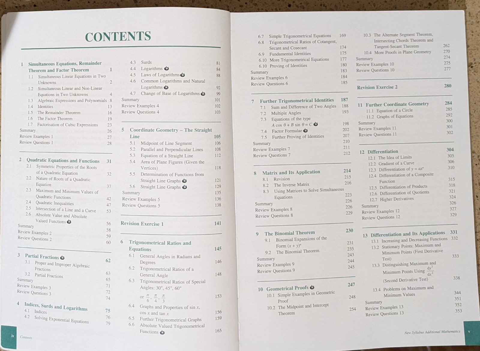 Singapore Math, New Syllabus Additional Mathematics Set, Shinglee, Homeschool