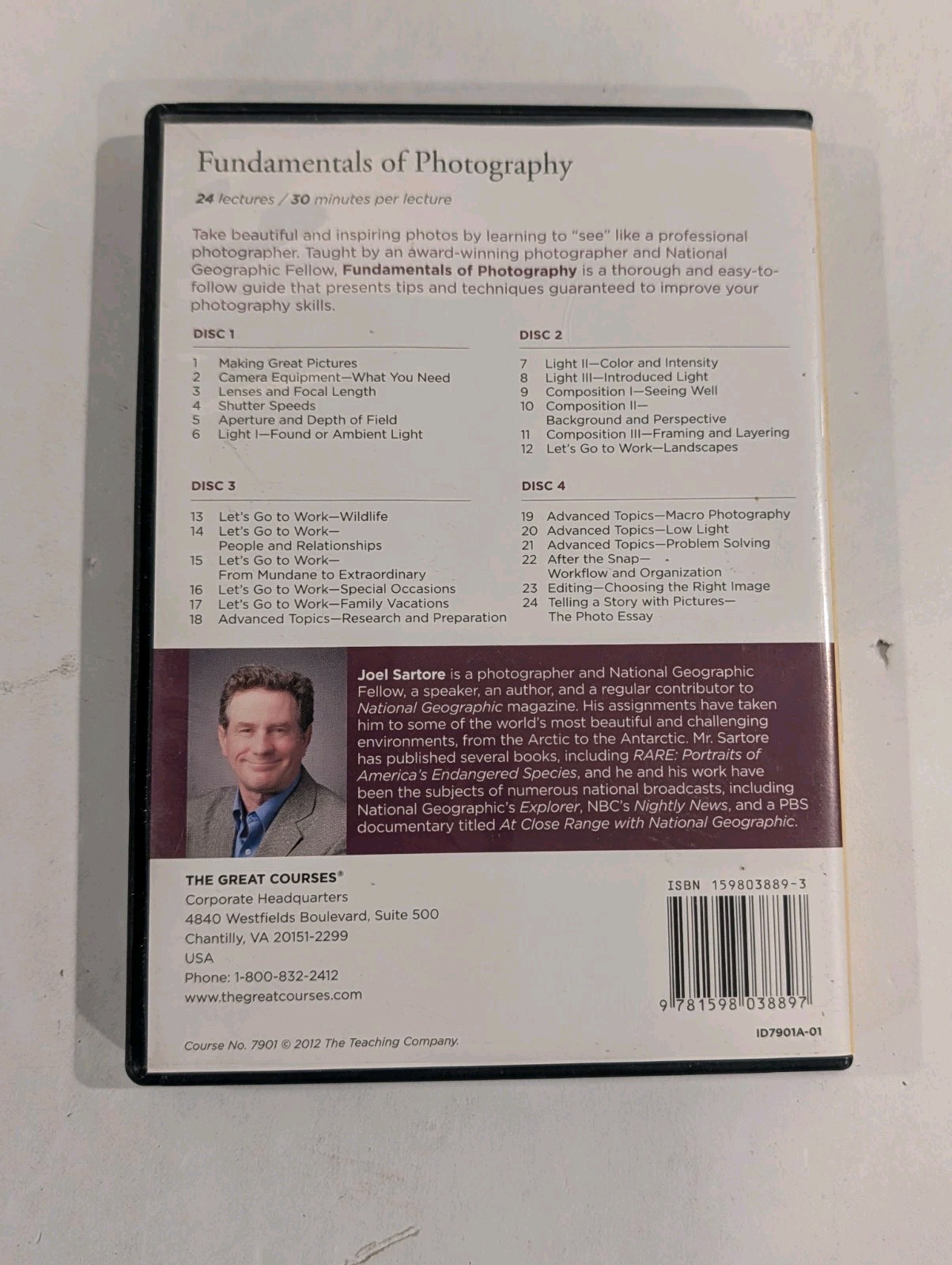 5 Lot Of Great Courses DVDs | Food & Wine, Photography, English, Religion