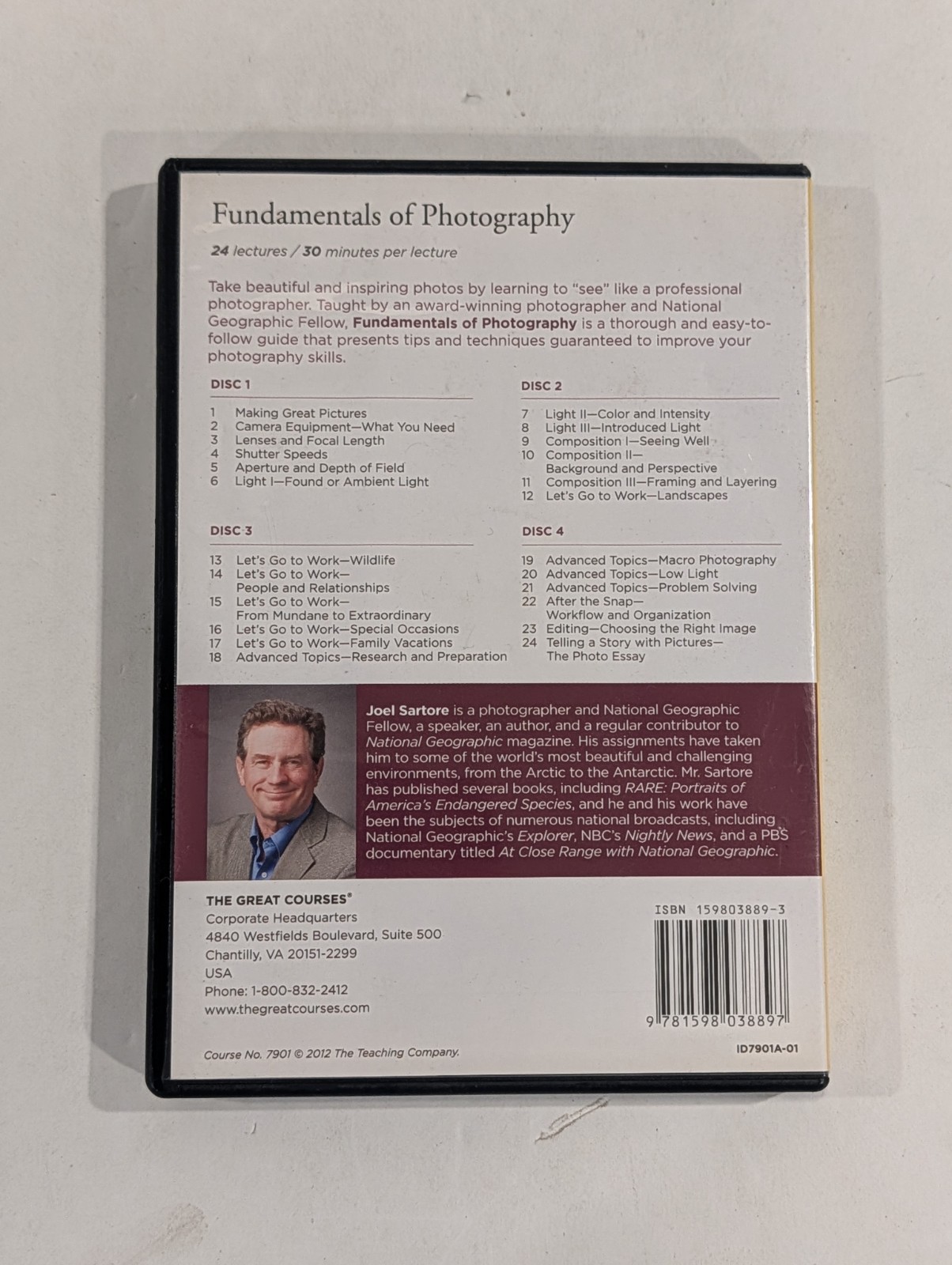 5 Lot Of Great Courses DVDs | Writing, Photography, Travel, Economics, English