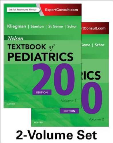 Nelson Textbook of Pediatrics, 2-Volume Set, 20e – Hardcover – GOOD
