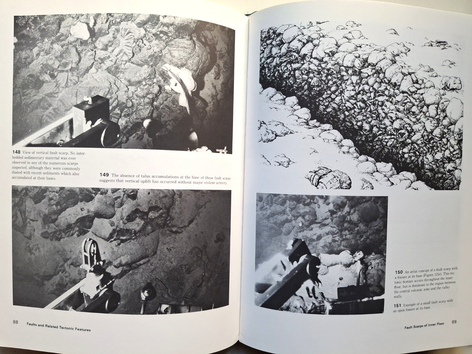 1977 Photographic Atlas MidAtlantic Ridge Valley Sgd by Robert Ballard (Titanic)