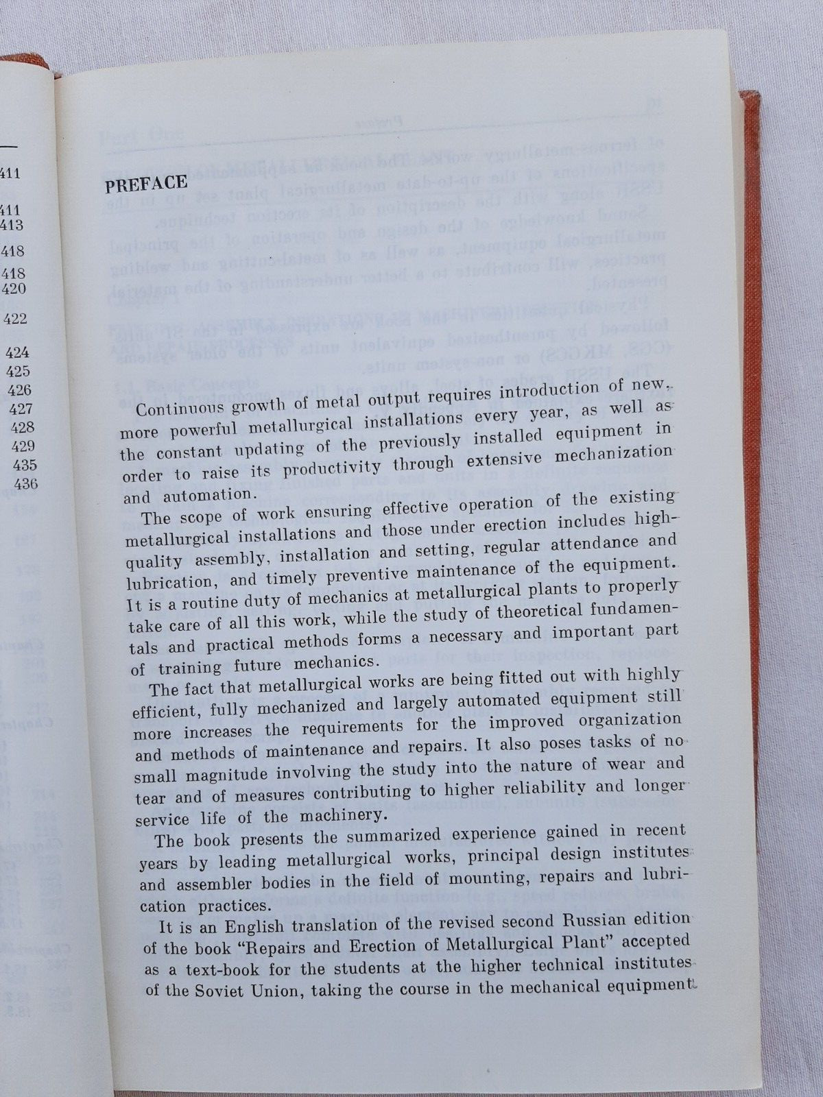 Erection and Operation of Metallurgical Plant by N. Kasatkin, 1975. Hardcover